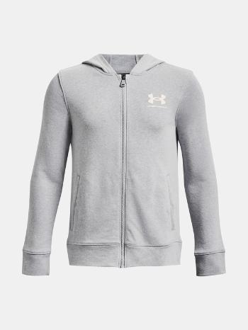 Under Armour UA Rival Terry FZ Hoodie Mikina dětská Šedá