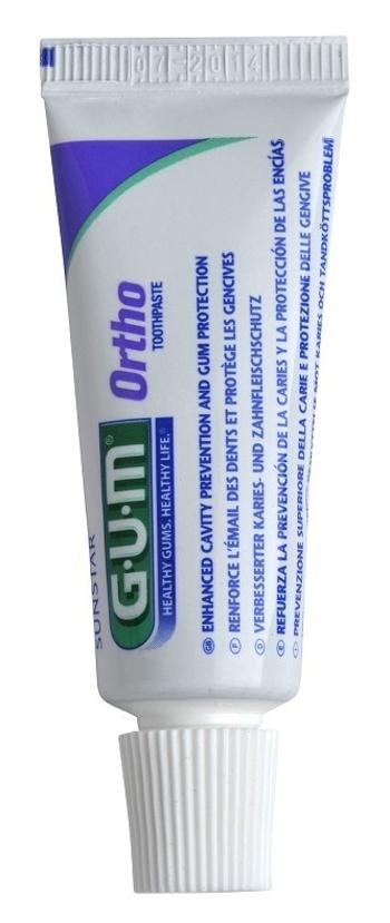 GUM Ortho zubní gel pro čištění zubů s rovnátky, 12 ml