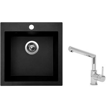 SINKS VIVA 455 Granblack + SINKS MIX 350P (VIV30MI350P)