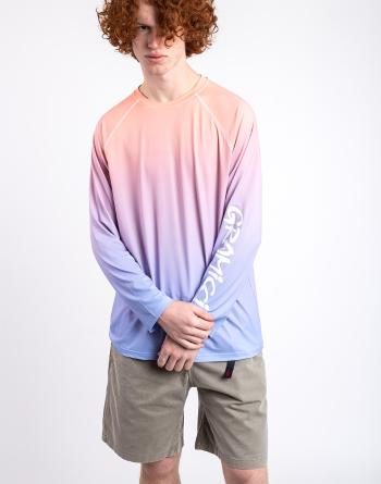 Tričko Gramicci UPF-Shield Long Sleeve Top GRADATION BLUE