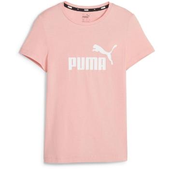 Puma ESSENTIALS LOGO TEE Dívčí triko, růžová, velikost