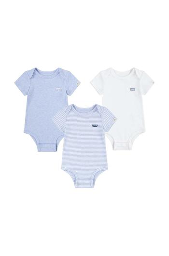 Bavlněné kojenecké body Levi's LVN 3PK BODYSUIT SET 3-pack