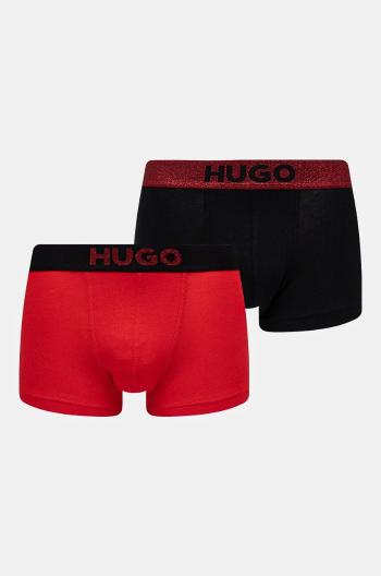 Boxerky HUGO 2-pack pánské, červená barva, 50524748