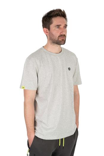 Matrix tričko large logo t-shirt marl grey lime - xxxl