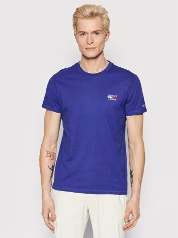 Tommy Jeans pánské modré tričko CHEST LOGO - L (VQ6)