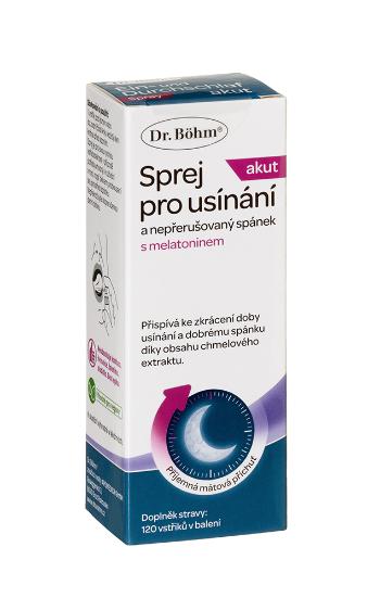 Dr. Böhm Sprej pro usínání a nepřerušovaný spánek s melatoninem, 17,5 ml