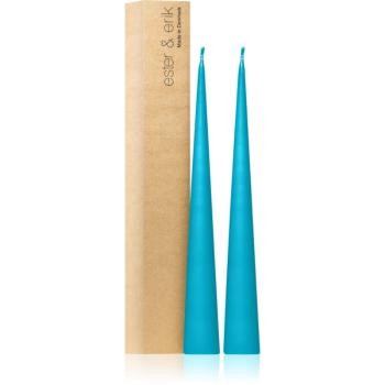 ester & erik cone candles turquoise (no. 56) dekorativní svíčka 2x37 cm