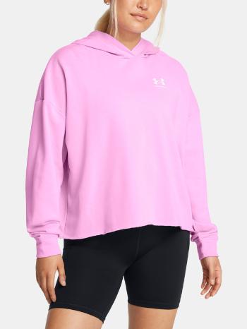 Under Armour UA Rival Terry OS Hoodie Mikina Růžová