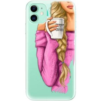 iSaprio My Coffe and Blond Girl pro iPhone 11 (coffblon-TPU2_i11)