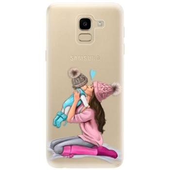 iSaprio Kissing Mom - Brunette and Boy pro Samsung Galaxy J6 (kmbruboy-TPU2-GalJ6)