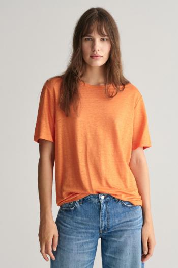 TRIČKO GANT LINEN SS T-SHIRT PUMPKIN ORANGE