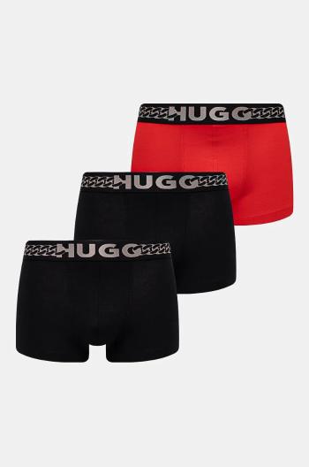 Boxerky HUGO 3-pack pánské, červená barva, 50524778