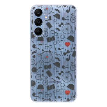 Odolné silikonové pouzdro iSaprio - Vintage Pattern 01 - black - Samsung Galaxy A25 5G