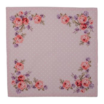 6ks bavlněné růžové ubrousky s růžemi Dotty Rose - 40*40 cm DTR43