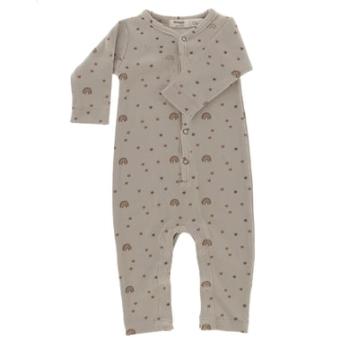 Snoozebaby Romper oblek Rainbow Girl Milky Rust Rainbow