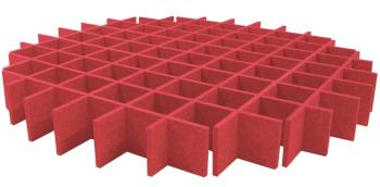 Mega Acoustic AcouCloud PET 9 cm Dark Red Absorpční penový panel