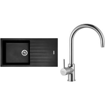 SINKS PERFECTO 1000 Pureblack+VITALIA (PE10026VICL)