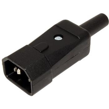 OEM Konektor síťový 250V/10A, na kabel, samec IEC320 C14 (915.171) (915.171)