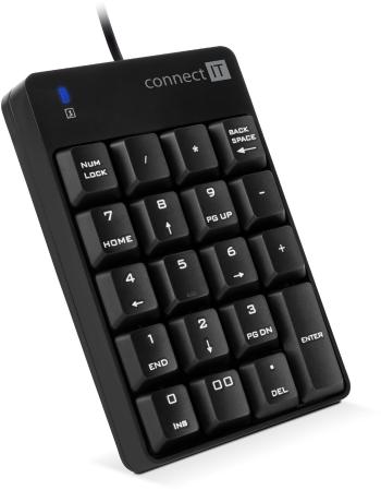 Numerikus billentyűzet CONNECT IT NumCALC CKB-0060-BK, fekete