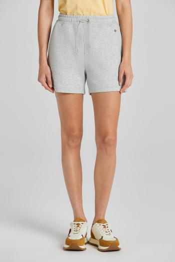 TEPLÁKOVÉ ŠORTKY GANT REL SHIELD SHORTS LIGHT GREY MELANGE