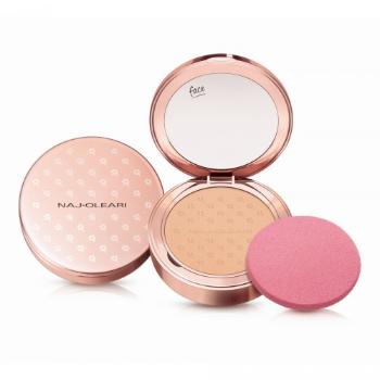 Naj-Oleari Silk feel Powder Foundation  kompaktní pudr a make-up 2v1 - 03 beige 9,5g