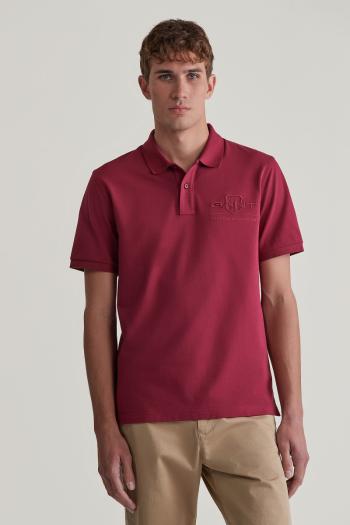 POLOKOŠILE GANT REG TONAL SHIELD SS POLO RICH WINE