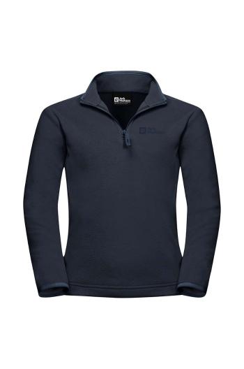 Dětská mikina Jack Wolfskin TAUNUS HALFZIP tmavomodrá barva, hladká