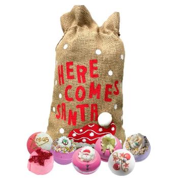 Bomb Cosmetics Set cadou Here Comes Santa