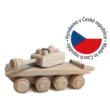 Gaboni 92244 Dřevěný tank, 22 x 8 x 10 cm