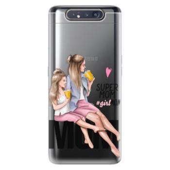 Odolné silikonové pouzdro iSaprio - Milk Shake - Blond - Samsung Galaxy A80