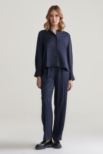 KALHOTY GANT REL MONOGRAM JACQUARD PULL ON PANT EVENING BLUE