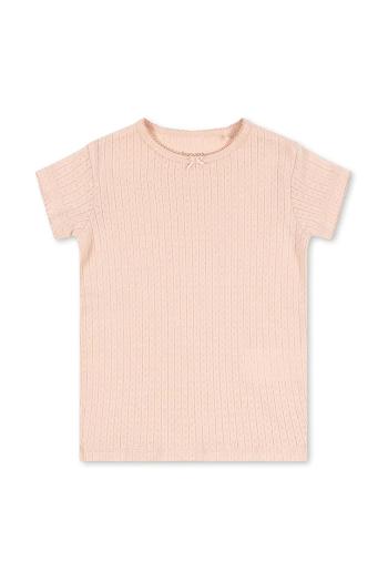 Tričko Konges Sløjd MINNIE TEE GOTS ružová farba, KS103151