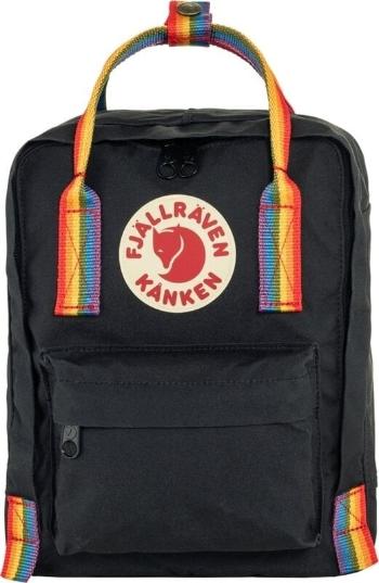 Fjällräven Kånken Rainbow Mini Batoh Black/Rainbow Pattern 7 L