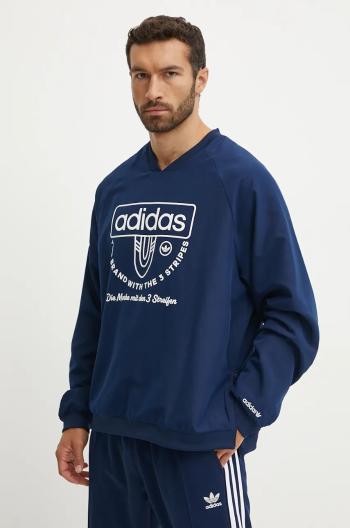 Mikina adidas Originals pánská, tmavomodrá barva, s aplikací, IW3245