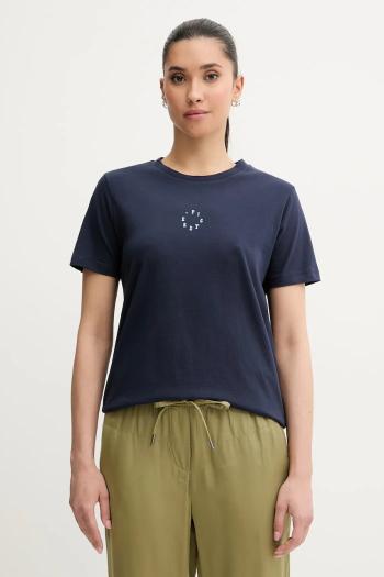 Bavlnené tričko Picture Virel dámske, tmavomodrá farba, WTS0575