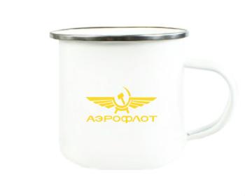 Plechový hrnek Aeroflot