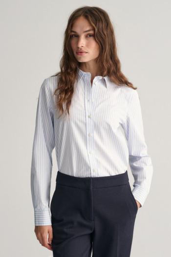 KOŠILE GANT REG POPLIN STRIPED SHIRT LIGHT BLUE