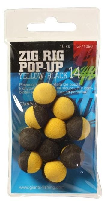 Giants fishing pěnové plovoucí boilie zig rig 10 mm-černo růžová