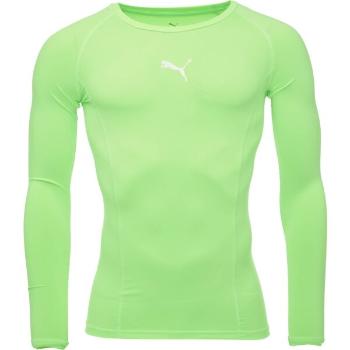 Puma LIGA BASELAYER LONG SLEEVE TEE Pánské funkční triko, reflexní neon, velikost