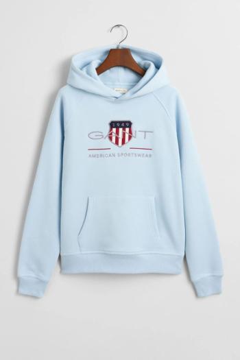 MIKINA GANT ARCHIVE SHIELD HOODIE CALMING BLUE