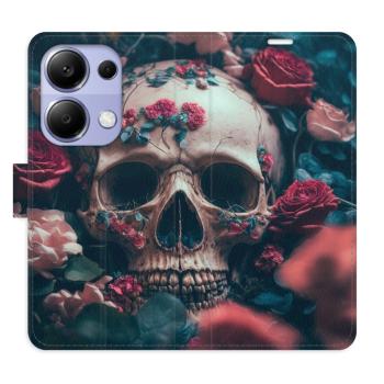 Flipové pouzdro iSaprio - Skull in Roses 02 - Xiaomi Redmi Note 13 Pro