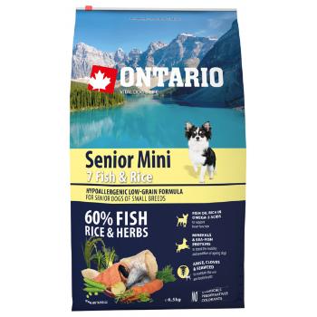 Ontario Senior Mini Fish & Rice 6,5kg