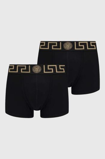 Boxerky Versace 2-pack pánské, černá barva, AU10181 1A10011