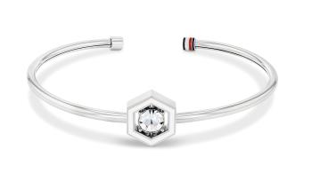 Tommy Hilfiger Pevný ocelový náramek s krystalem Geometric 2780856