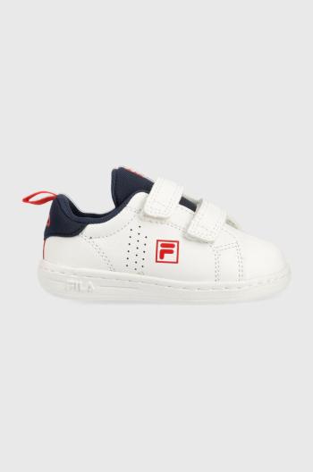 Dětské sneakers boty Fila FFK0113 CROSSCOURT 2 NT velcro bílá barva