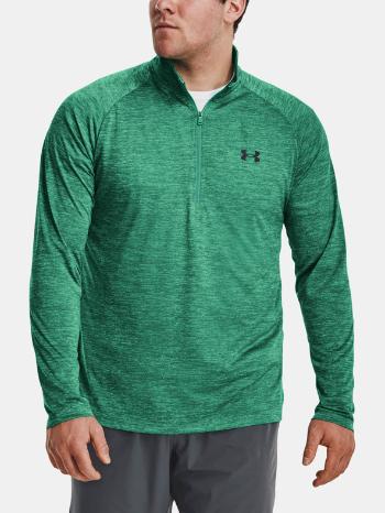 Under Armour UA Tech 2.0 1/2 Zip Triko Zelená