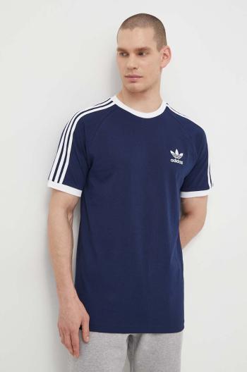 Bavlněné tričko adidas Originals Adicolor Classics 3-Stripes tmavomodrá barva, IA4850