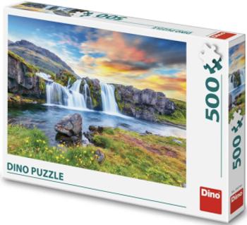 Puzzle Islandský vodopád 500 dílků