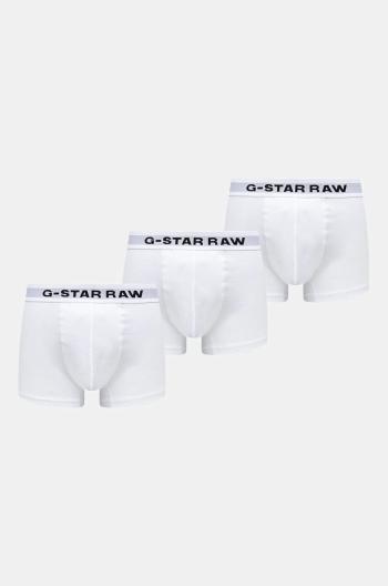 Boxerky G-Star Raw 3-pack pánské, bílá barva, D23771-D516