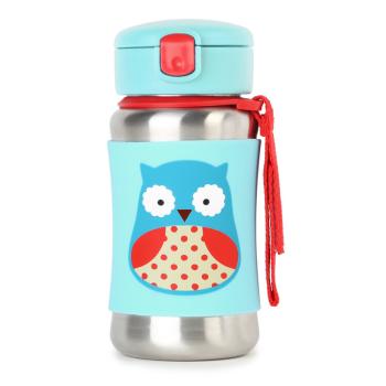 Skip Hop Zoo Láhev na vodu nerezová Sovička 350 ml